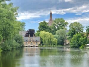 Photo Tour of Bruges Belgium - Minnewater Lake Park