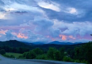 Sunset in Boone near the Blue Ridge Parkway - Photo by Lisa Soots
