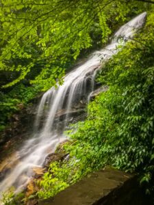 Cascade Falls is great, short hike on the Blue Ridge Parkway in NC - Photo by Lisa Soots