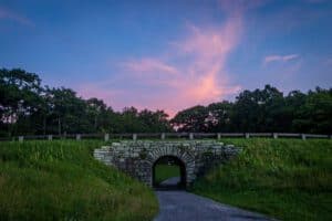 Enjoy a sunset while exploring Moses H Cone Memorial Park - Photo by Lisa Soots