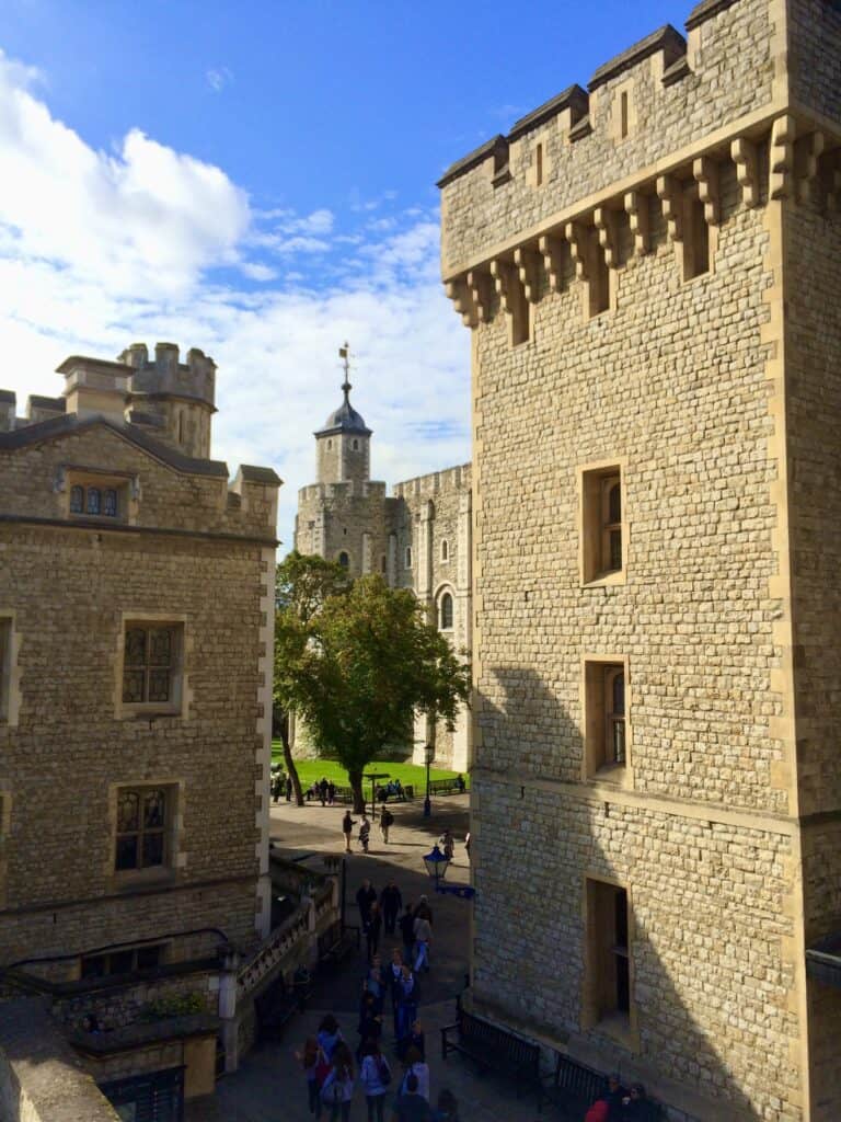 The Tower of London ia must see on a walking tour of London