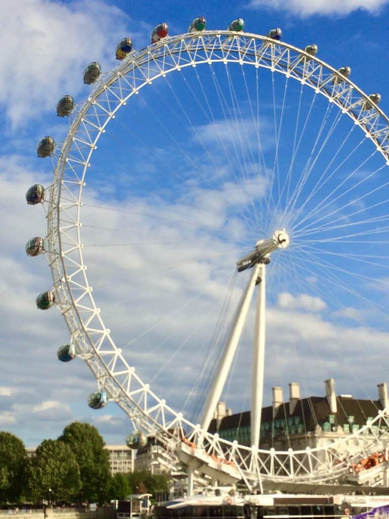 The London Eye is a popular stop on a London Walking Tour
