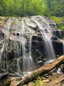 Glen Burney Falls is another of the beautiful waterfalls near North Wilkesboro, NC