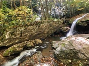 Otter Falls, one of our favorite of the beautiful waterfalls near North Wilkesboro. - Photo by Lisa Soots