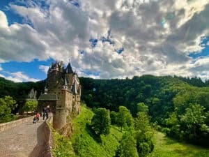Visiting Burg Eltz Castle Guide - a few of the castle from the entry walk - photo by Lisa Soots