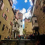 Eltz Castle - Interior Courtyard and Meeting Point for Castle Tour