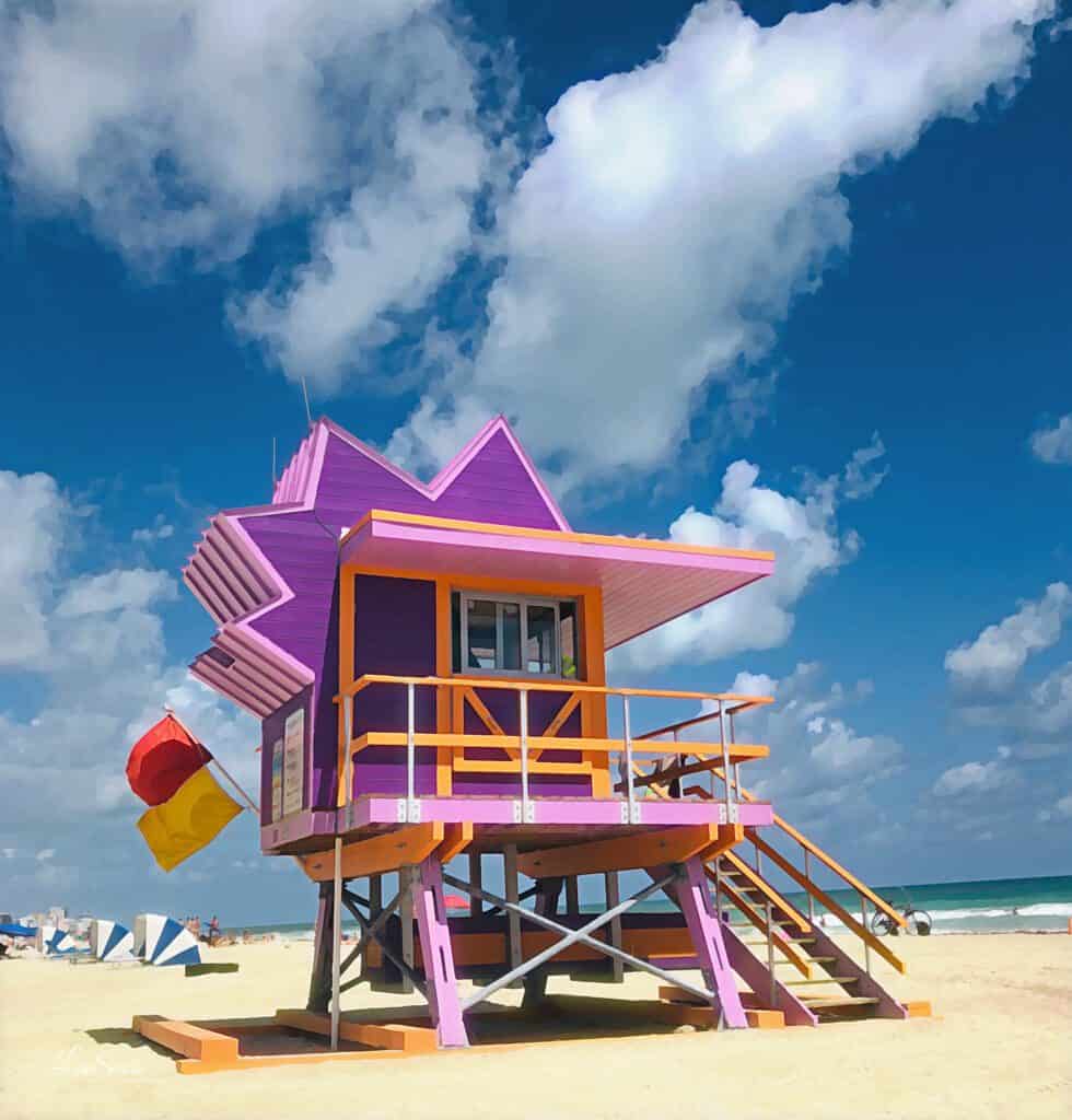 Miami Beach Lifeguard tower  - photo by Lisa Soots