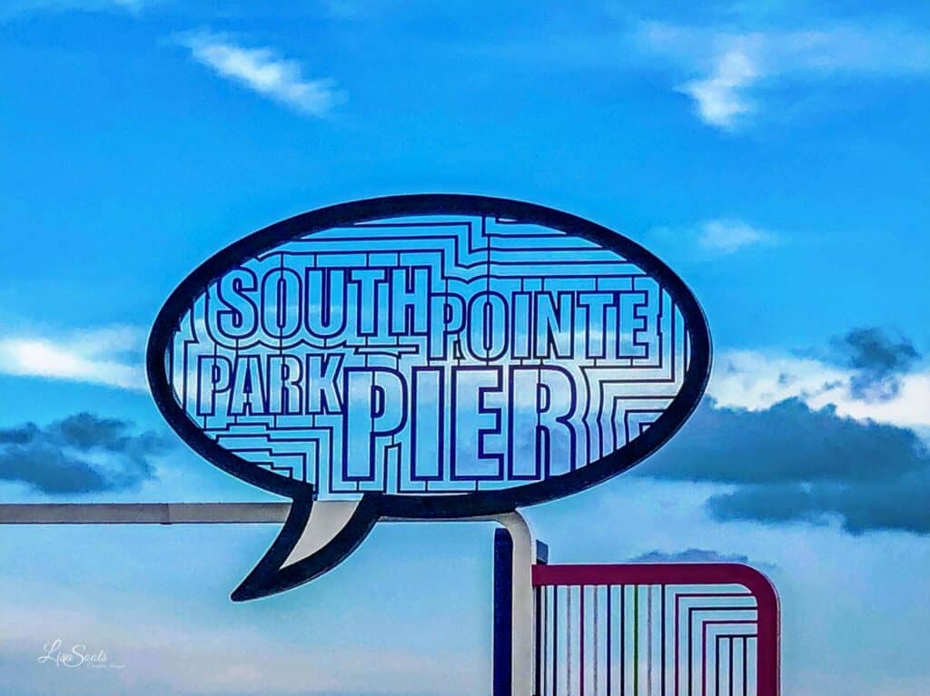South Pointe Pier Sign - photo by Lisa Soots