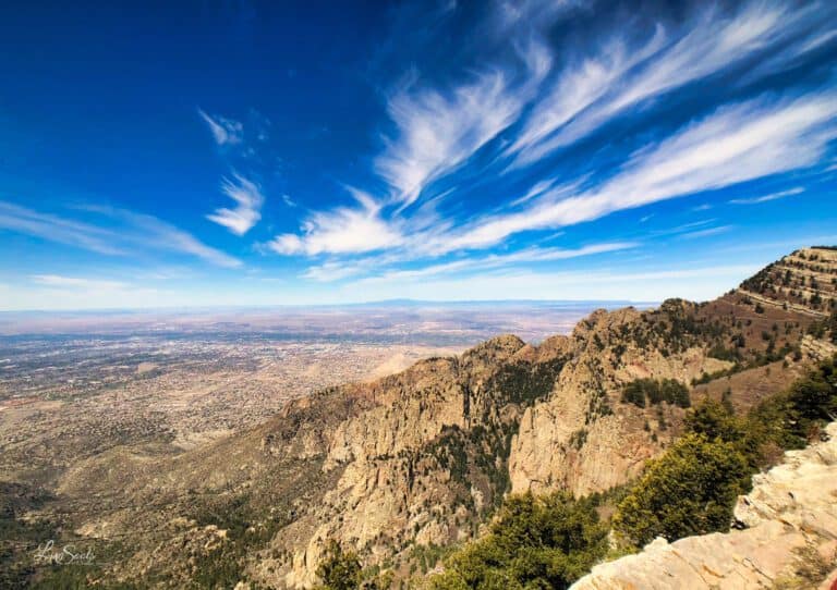 View from Sandia Peak in Albuquerque New Mexico