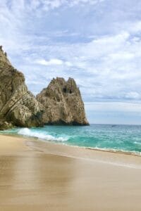 This image features Divorce Beach in Cabo San Lucas.