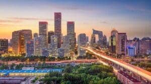 Beijing skyline at sunset - City Aesthetic Wallpapers