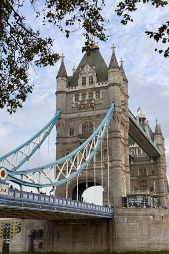 The iconic Tower Bridge, often mistakenly called London Birdge. 