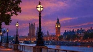 London Skyline at night